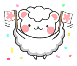 Fluffy Cute Bear (HUWAKUMA) sticker #957116