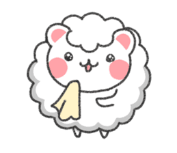 Fluffy Cute Bear (HUWAKUMA) sticker #957118