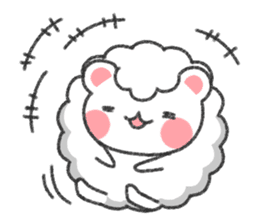 Fluffy Cute Bear (HUWAKUMA) sticker #957120