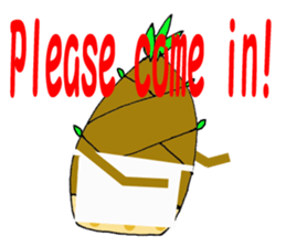 Bamboo shoots sticker #957261