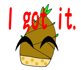 Bamboo shoots sticker #957269