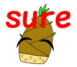 Bamboo shoots sticker #957285