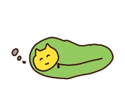 sleeping cats sticker #957621