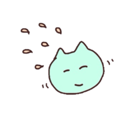 sleeping cats sticker #957629