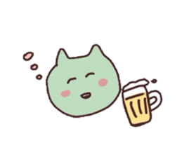 sleeping cats sticker #957633