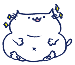 White cat Maru-Chan. sticker #958464