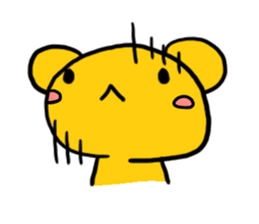 Mellow personality Bear sticker #958649