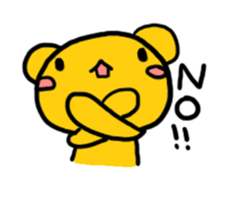 Mellow personality Bear sticker #958660