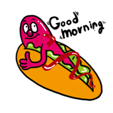 Hot dog surf sticker #958695