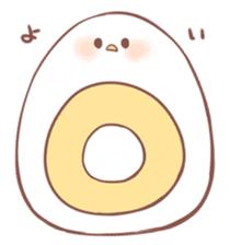 Chick eggs boiled sticker #959185