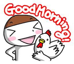 Please come to a conversation every day. sticker #959375