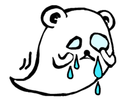 ghost bear sticker #959931
