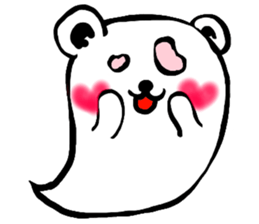 ghost bear sticker #959932
