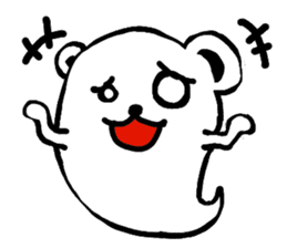 ghost bear sticker #959939