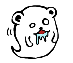 ghost bear sticker #959953