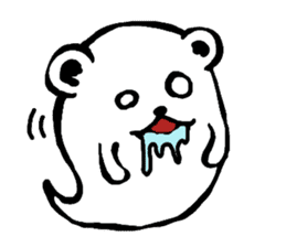 ghost bear sticker #959953