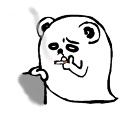 ghost bear sticker #959955