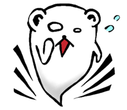 ghost bear sticker #959963