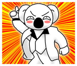 White koala returns sticker #960082