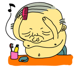 Uncle Dan & Dum the dog sticker #960127