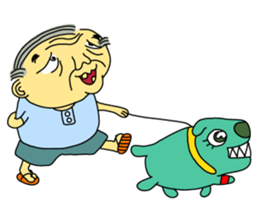 Uncle Dan & Dum the dog sticker #960133