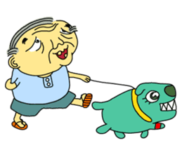 Uncle Dan & Dum the dog sticker #960133