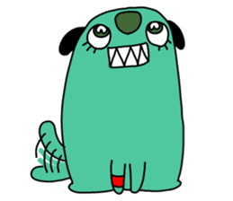 Uncle Dan & Dum the dog sticker #960136