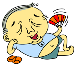 Uncle Dan & Dum the dog sticker #960140