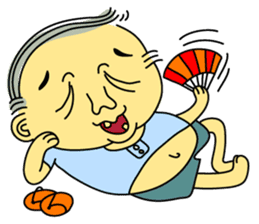 Uncle Dan & Dum the dog sticker #960140