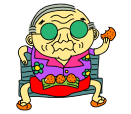 Uncle Dan & Dum the dog sticker #960146