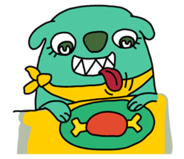 Uncle Dan & Dum the dog sticker #960150