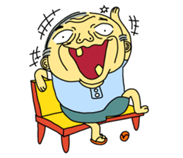 Uncle Dan & Dum the dog sticker #960159