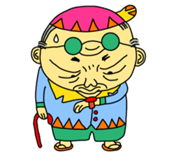 Uncle Dan & Dum the dog sticker #960160