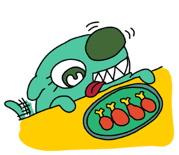 Uncle Dan & Dum the dog sticker #960162