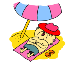 Uncle Dan & Dum the dog sticker #960166