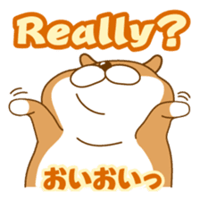Let's talk in Japanese with dog Azuma sticker #960776
