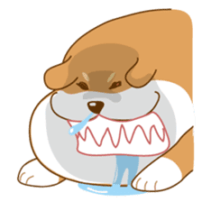 Let's talk in Japanese with dog Azuma sticker #960779
