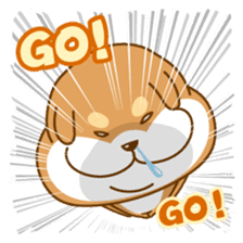 Let's talk in Japanese with dog Azuma sticker #960797