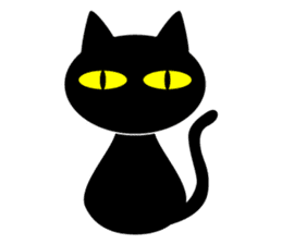 BLACK CAT sticker #960847