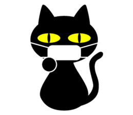 BLACK CAT sticker #960858
