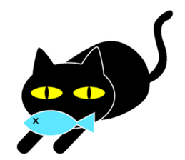 BLACK CAT sticker #960859