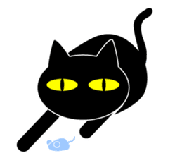 BLACK CAT sticker #960860
