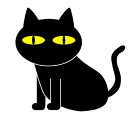 BLACK CAT sticker #960861