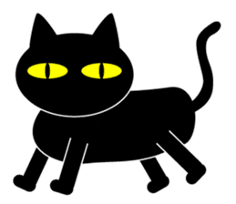 BLACK CAT sticker #960862