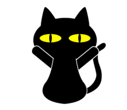 BLACK CAT sticker #960864