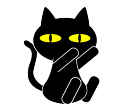 BLACK CAT sticker #960865