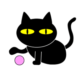 BLACK CAT sticker #960866