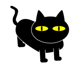 BLACK CAT sticker #960867