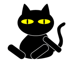 BLACK CAT sticker #960869