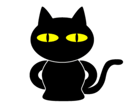 BLACK CAT sticker #960871